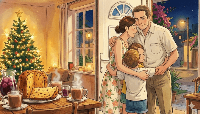 Contador feliz disfrutando la navidad